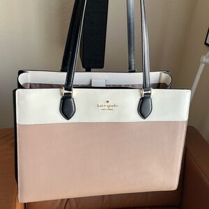 Kate Spade color block Madison Commuter Tote Bag